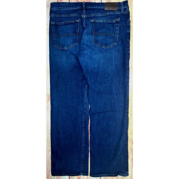 Lucky Brand Mens 181 Relaxed Dark Wash Straight‎ Jeans 34x30 - Picture 2 of 7